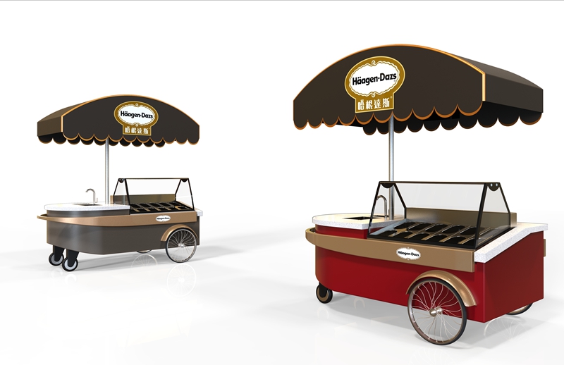 Häagen-Dazs ice cream sales vehicle